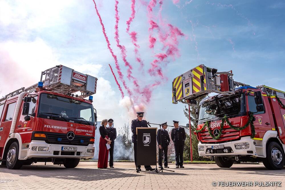 Neue Drehleiter feierlich in den Dienst gestellt